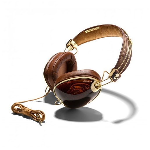 Skullcandy Aviator Brown-Gold Headphones